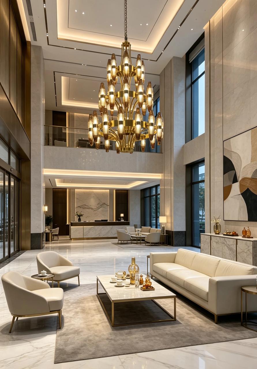 Variable Golden Chandelier